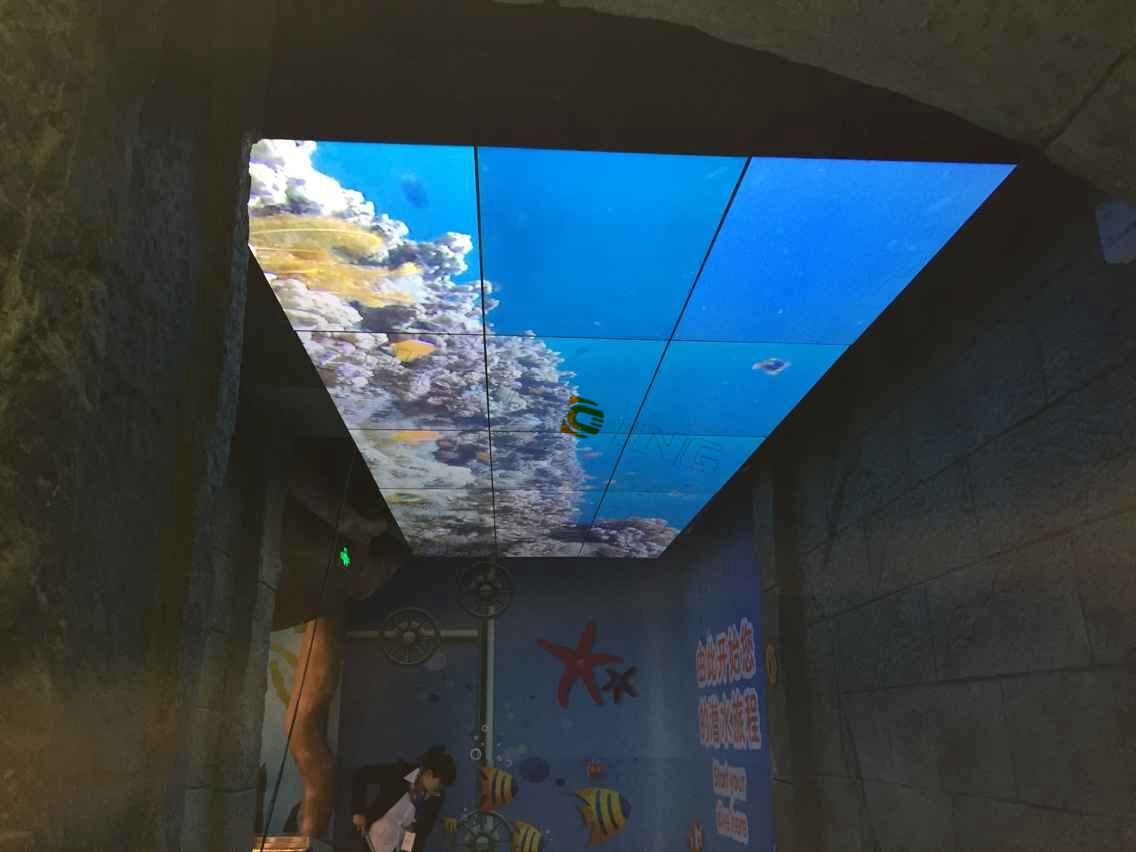 安徽阜陽(yáng)海洋科技文化博物館 49寸3.5mm3行5列液晶拼接屏